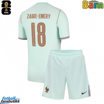 Frankrike Warren Zaire-Emery #18 Bortedraktsett Barn VM 2026 Kortermet (+ Korte bukser)